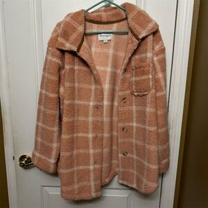 Koolaburra by UGG Women's M Plaid Sherpa Shacket Multicolor Fall Jacket